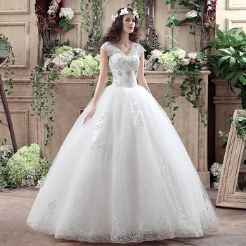 5 Stiliaus Realaus Foto 2020 Naujas Atvykti Mados Princesė Vestuvių Suknelė Romantiška Nėrinių korėjos Plius Dydis Vestuvių Chalatai vestido de noiva