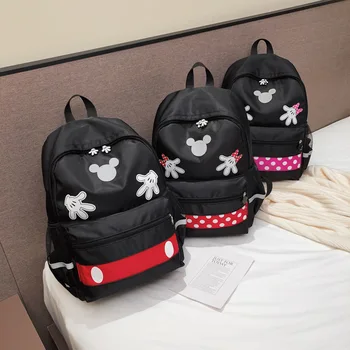 Disney nauja Mickey Tėvų-vaikų paketo berniukų vidurinės mokyklos studentų kolegijos merginos campus kuprine kelionės Didelės talpos