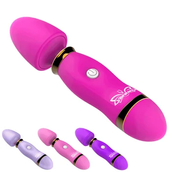Galingas Magic Wand AV Vibratorius Galingas žodžiu, clit Vibratoriai Moterims USB Mokestis Massager Suaugusiųjų Sekso Žaislai Moteris Masturbator
