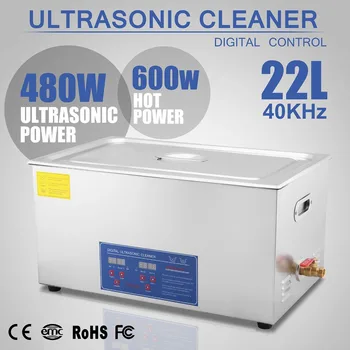 Ultragarsinis Švaresnis 22L Ultrasonic Cleaner Valymo Akiniai, Žiedai, Didelės Talpos Šildomi