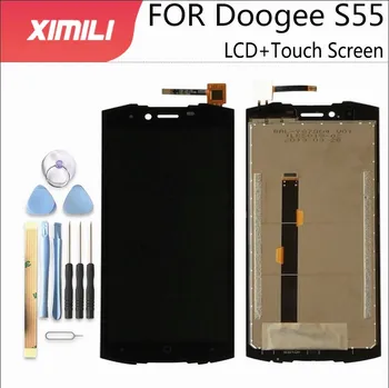 5.5 inch Išbandytas LCD Ekranu, Skirtas Doogee S55 LCD Ekranas Su Jutikliniu Ekranu, Pilnas komplektas Skirtas Doogee S55Lite +Įrankiai