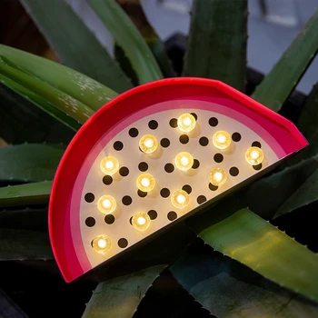 ROPIO 3D kertuočių vaisiai Naktį Šviesos Kartono Marquee Patalpų Dekoratyvinis Neoninės Šviesos Statulėlės Vamzdis Stalo Lempa su Reguliuojamu šviesos Reguliatorius