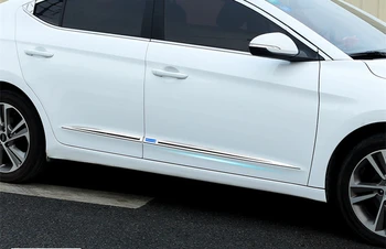 Aukštos kokybės naujas šoninės durys nerūdijančio plieno raštas atsparus įbrėžimams juostelės Auto Reikmenys hyundai Elantra 2016 - 2020 m.