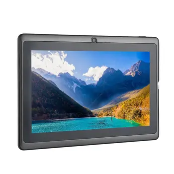 7 colių Vaikų Tablečių PC 512MB+4GB A33 Quad Core Dual Camera 1024X600 Android 4.4 Tablet PC Su Silikonu Padengti