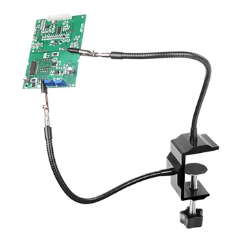 Suvirinimo Trečioji Ranka Įrankis Stalo Spaustukas Litavimo Stovas USB 3X LED Apšviestas didinamasis stiklas Stendo Vizuoti Litavimo Turėtojas