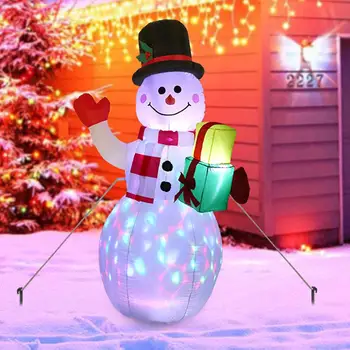 1,5 M Kalėdų Pripučiami Sniego Lėlė LED Apšviestas Mielas Paveikslas ES/JAV/jungtinė karalystė/AS Plug Naujųjų Metų 2021 Šalis, Kalėdų Dekoracijos