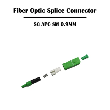 100 Vienetų SC UPC/APC Optinio Pluošto Sujungimo Jungtis FTTH Ethernet 0,9 mm Pluošto Kabelis, SM Vienos rūšies MM Multi Mode