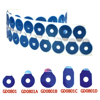 1000pcs/roll Kokybės mėlyna hidrofobinės blokavimo pagalvėlės Optinių Akinių lęšių apvadu klijų blokavimo padas
