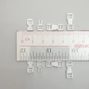 100sets skaidraus Plastiko Maža Mini Diržo Sagtis 