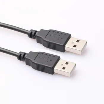 10vnt/daug KEFU Aukštos kokybės 1m juoda USB 2.0 Male vyrams, M/M USB prailginimo Kabelis