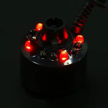 12Pcs LED Rūko Maker Fogger Purkštukai Oro Drėkintuvas Vandens Fontanas, Tvenkinys, Rūko Mašina, Akvariumo reikmenys Ornamentu F902
