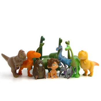 12pcs/set Dinozaurų Gyvūnų Miniatiūrinės Lėlės Modelio Animacinių filmų Skaičius Žaislas Tortas Dekoravimo Žaislas Gimtadienio, Kalėdų Dovana