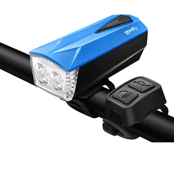 1800mAh Vandeniui Dviračių Priekinių žibintų USB Įkrovimo Smart priekinis žibintas Su Ragų 800 Liumenų LED Dviračio Žibintas Ciklo Žibintuvėlis