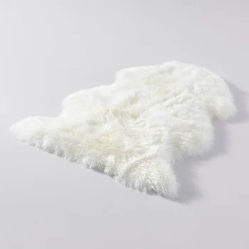 1P Natūralaus Avikailio Kilimų natūralios vilnos kilimas baltos spalvos miegamojo kilimėliai ir kilimai avių odos kėdė, lova, sofa-storas vilnos antklodė kūdikiui