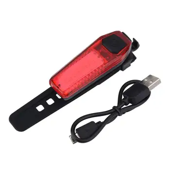 200LM USB Įkrovimo Dviračių Galinis Žibintas Dviračių LED užpakalinis žibintas atsparus Vandeniui MTB Kelių Dviratį Atgal Lempa LED Dviračių Šviesos