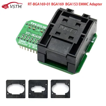 2019 RT-BGA169-01 BGA169 / BGA153 EMMSP Adapteris V2.1 Su 3pcs BGA bounding box Už RT809H Programuotojas