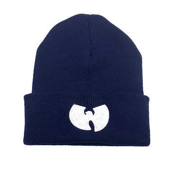 2020 m. Aukštos Kokybės WU TANG CLAN vyriškos Kepurės Unisex Žiemą Šiltas Atsitiktinis Beanie Skrybėlių Moterų Hip-Hop Juoda Megzti variklio Dangčio Slidinėjimo kepurė