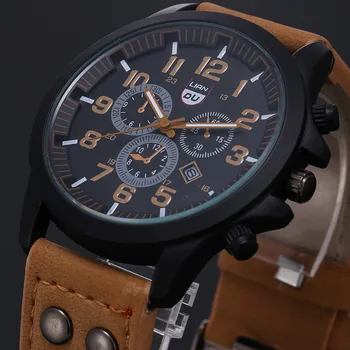 2020 m. Derliaus Klasikinis Žiūrėti Vyrų Laikrodžiai, Nerūdijančio Plieno, atsparus Vandeniui Data Odinis Dirželis Sporto Kvarco Armijos Relogio masculino reloj