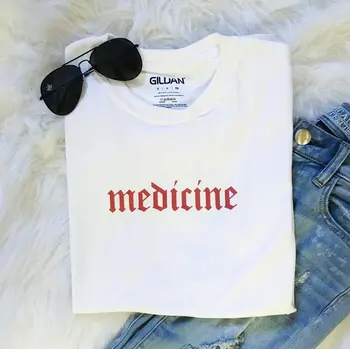 2020 Medicina T-shirt Moterims, Harry Styles marškinėlius Medicina Grafinis Tee Tumblr Marškinėliai