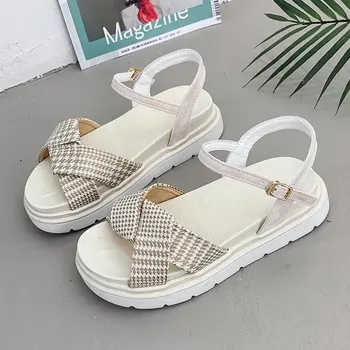 2020 metų vasaros naują moterų sandalai, batai Platformos ponios balti Sportbačiai Sandalai batų atidaryti tne Mados Storio apačioje sandalai NVLX70