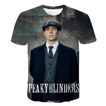 2020 Peaky Blinder 3D Marškinėliai Vyrams, Moterims Vasaros T-Shirt Vaikų Marškinėliai trumpomis Rankovėmis Atspausdintas Marškinėlius Harajuku Kietas Viršūnes Tees