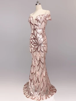 2020 XUCTHHC Naujas Off-the-pečių Elegantiškas Undinė Prom China Oficialų Šalis suknelė vestido de festa Seksualus chalatas De Soriee Ilga suknelė
