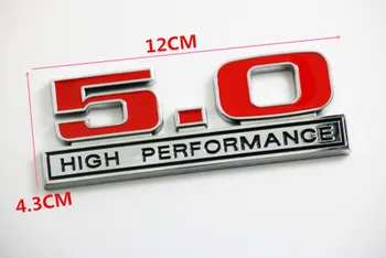20X 3D Metalo Lydinio 5.0 Aukštos kokybės Logotipas Ženklelis Automobilių Lipdukas 