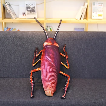 22inch Modeliavimas 3D Tarakonai Vabzdžių Įdaryti Pliušas Pagalvės, Pagalvėlės Išdaiga Žaislas 2019