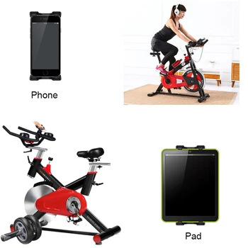 3 In 1 Turėtojas 4.5-13.3 colio telefoną, iPad 11 12.9 dviračių tabletės parama Mount Salė, Dviračių Stovas Sporto Reguliuojamas automobilinis Laikiklis