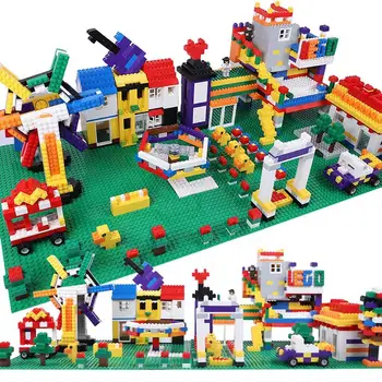 32*32 Taškus Plastiko Blokai, atraminės Plokštės Tinka Suderinama Legoings Miesto Klasikinis Žaislai Mini Statybinės Plytos Pagrindo plokštė, Skirta Berniukas 32x32