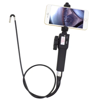 4.5 colių 5.5 mm, 360 laipsnių dviejų būdas išreikšti 720P nešiojamą endoskopą kamera Sukasi borescope