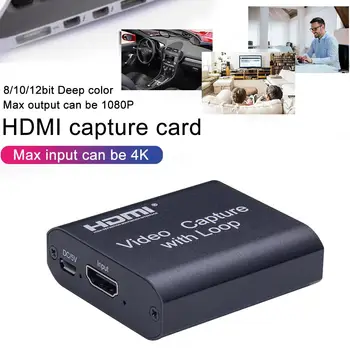 4K Grafika Užfiksuoti Kortelės, HDMI, USB 3.0 placa video Recorder Box Live Transliacijos Vaizdo Įrašymo HDMI skaitmeninis konverteris Naujas