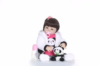 56CM NPK boneca atgimsta silikono completa Visą Vinilo Silikono Reborn Baby Lėlės, Žaislai Tikroviška Vaikui Gimtadienio, Kalėdų Dovana, vonios žaislas