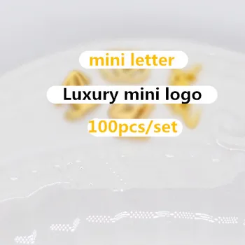 5mm-8mm mini prabangos simbolis 100vnt/daug prekių ženklas mini laišką BJD blyth Lėlės priedai miniatiūriniai už lėlės batų maišelis diržo