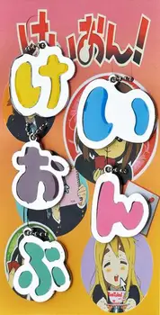 5vnt/daug Didmeninės anime K-ON! Krepšys pakabukas Pakabukai Japonijos kana Animacija cosplay priedai Žavesio
