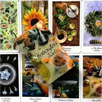 78Pcs anglų Versija Herbcrafters Tarot Denio Gėlių kalba Spalva Centennial 