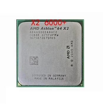 AMD Athlon 64 X2 6000+ 3,0 Ghz CACHE 2MB DUAL Core CPU Socket AM2 ADA6000IAA6CZ 940 pin Nemokamas pristatymas Darbo