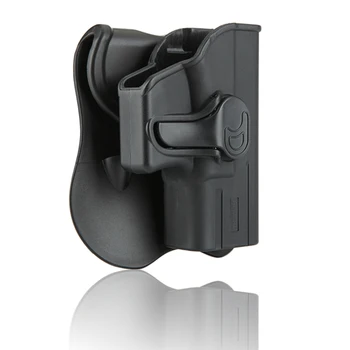 Amomax Tactical Dėklas, skirtas Glock 26/27/33 Lauko Medžioklės Molle Kojos Dėklas Airsoft Fotografavimo Accerssories - dešiniarankiams Juoda