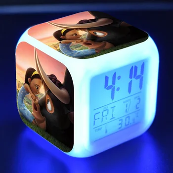 Anime Ferdinandas Bull Pav Juguetes LED Laikrodis-Žadintuvas Spalvinga Touch Šviesos Termometras Vaikams, Žaislai