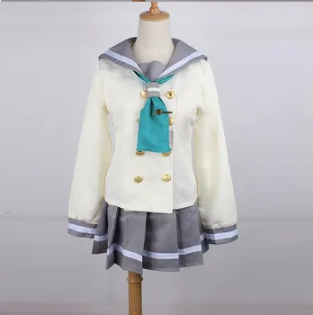 Anime Love Live! Saulė!! Cosplay Kostiumų Aqours Mokyklines Uniformas Kurosawa Ruby Sailor Kostiumas, Cosplay Perukas