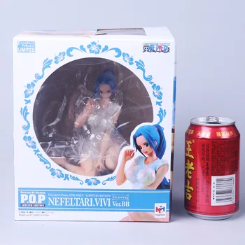 Anime One Piece Vivi Nefeltari Princas POP Ver BB Seksualus Bikini 14 CM, PVC Veiksmų Skaičius, Lėlės, Žaislai