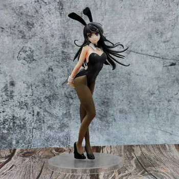 Anime Rascal Nėra Svajonė Bunny Mergina Senpai Sakurajima Mai Statulėlės, Seksualios Merginos Anime Pvc Veiksmų Skaičiai Žaislai Modelis