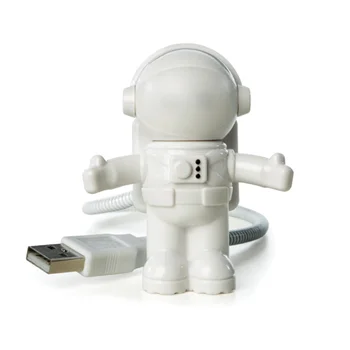 Astronautas USB LED Nakties Žiburiai Nešiojamas Šalmas Pereiti į Nakties Žibintas Nešiojamų Šviesos Dirbti Vaikų vaikas Dovana Kosmoso Vyras Lempos