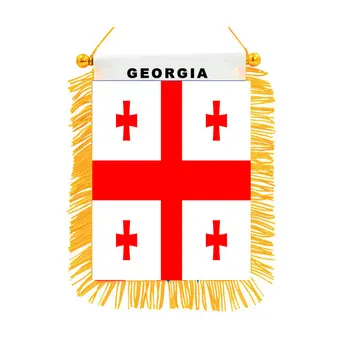 Aukštos kokybės vėliavos mažos šalies atveju prekių atmosferos perteikimo Gruzijos vėliavos, vėliavos