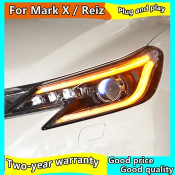 Automobilių Stiliaus Žibintas Toyota Reiz Žibintai 2013 -2018 Pažymėti X LED Žibintai Bi-Xenon Žibintas LED DRL Žibintų asamblėja