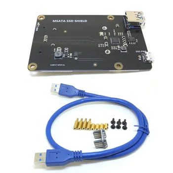 Aviečių Pi mSATA SSD Saugojimo Plėtros Valdybos X850 V3.0 USB 3.0 Extansion Valdybos Moduliu, Aviečių Pi 3 Modelis B+(Plus)/3B/2B