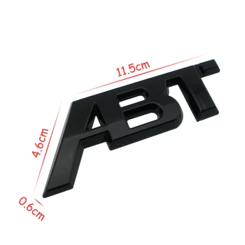 Bagažo skyriaus ABT Logotipas, Emblema Lipdukas Metalo Audi S1 QS7 TT RS3 SQ2 RS6 RS7 SQ7 A3 RS4 RS5 SQ8 A8L S6 A4 Q5 A1 S5 S4 A5 Automobilių Stilius