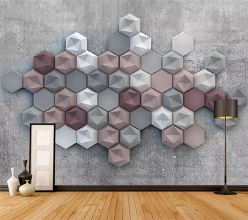 Beibehang Užsakymą tapetai 3D retro diamond sienos gyvenimo kambario, miegamasis restoranas 