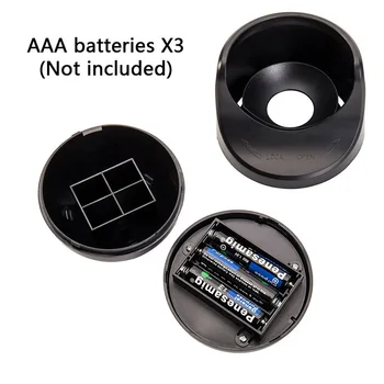 Belaidis Judesio Jutiklis Šviesos 9 LED AAA Baterija 360 Laipsnių Sukimosi Naktį, Šviesos, Judesio LED vidaus Patalpų ir Lauko Sienos Lempos