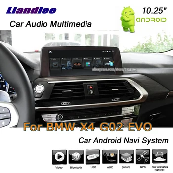 BMW X4 G02 EVO 2018 2019 Automobilių Android 10.0 Player Multimedia Sistema Carplay Androidauto GPS Navigacijos HD Ekranas